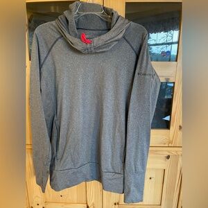 Columbia Charcoal Pullover with Red Accent